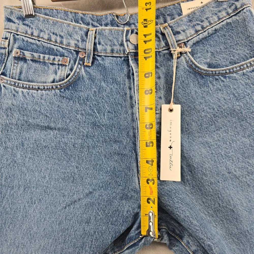 NWT Imogene + Willie Womens 28 Edie Mayfield Jeans Blue High Rise Straight Leg